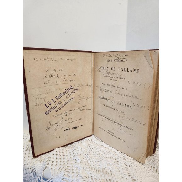 Antique Book High School History of England and Canada - Picture 9 of 10